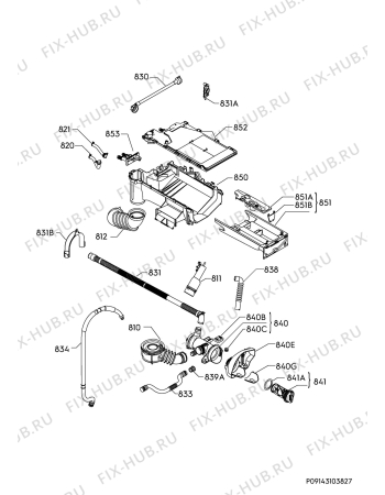 Взрыв-схема стиральной машины Electrolux EW8F148B - Схема узла Hydraulic System 272